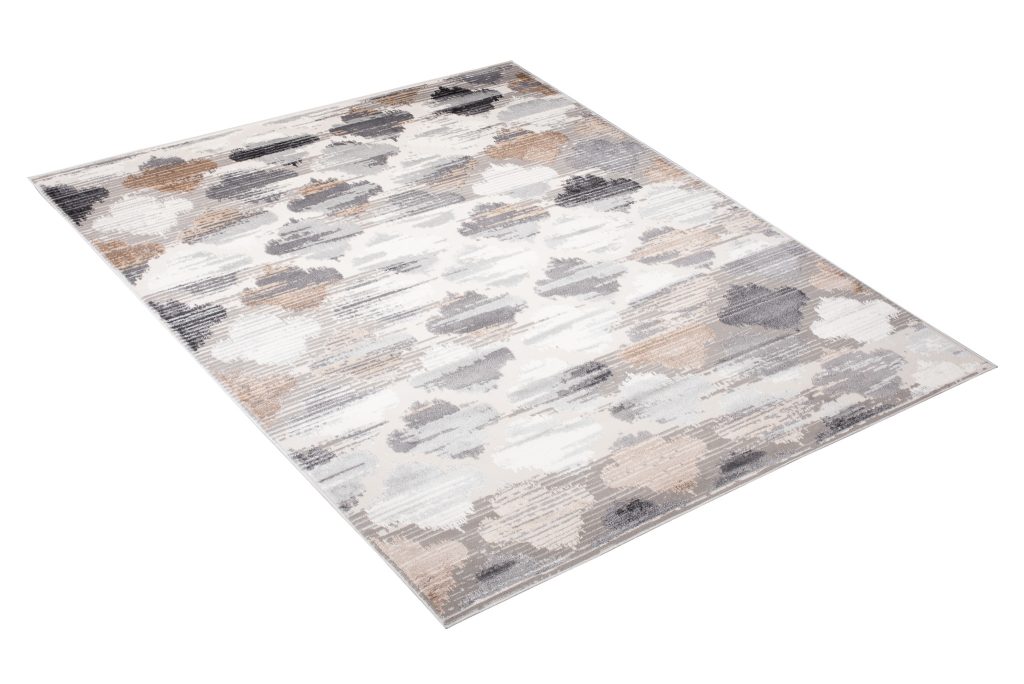 Alfombra Valley Gris Rojo Ladrillo Trébol Marroquí