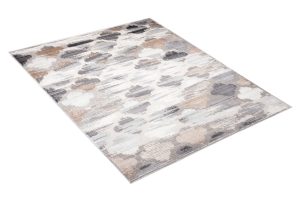 Alfombra Valley Gris Rojo Ladrillo Trébol Marroquí