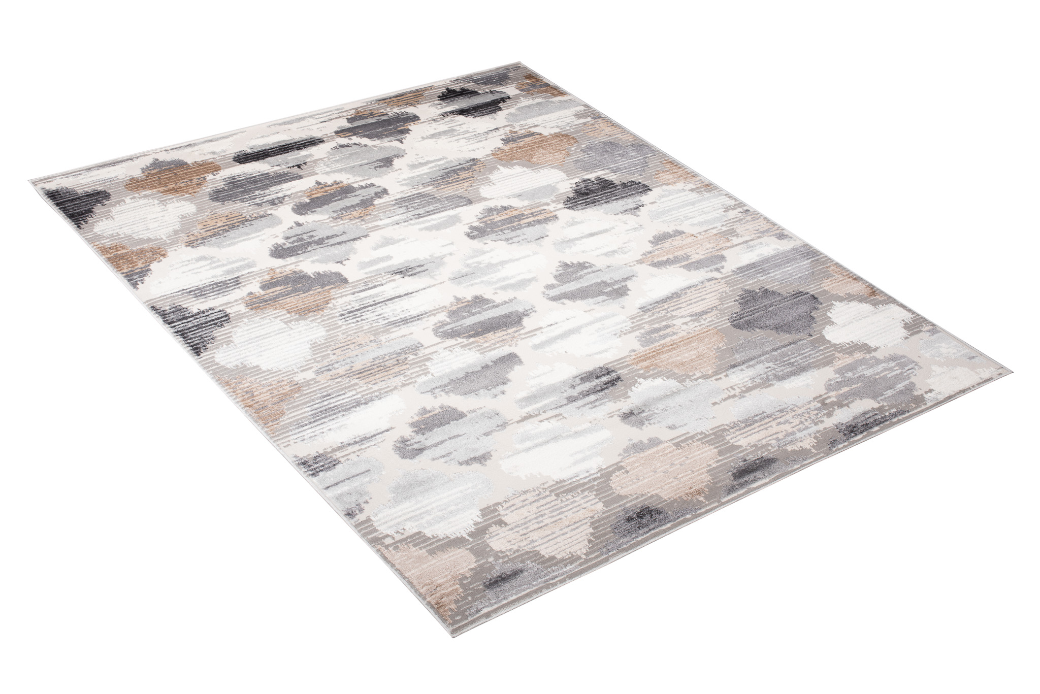 Alfombra Valley Gris Rojo Ladrillo Trébol Marroquí