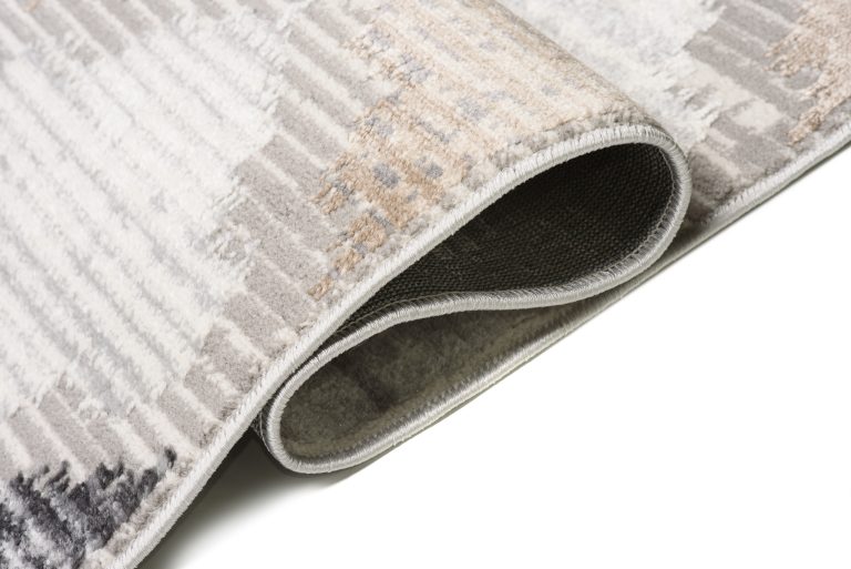 Alfombra Valley Gris Rojo Ladrillo Trébol Marroquí