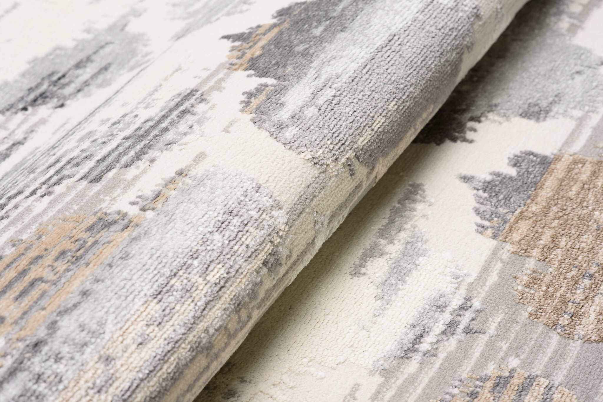 Alfombra Valley Gris Rojo Ladrillo Trébol Marroquí