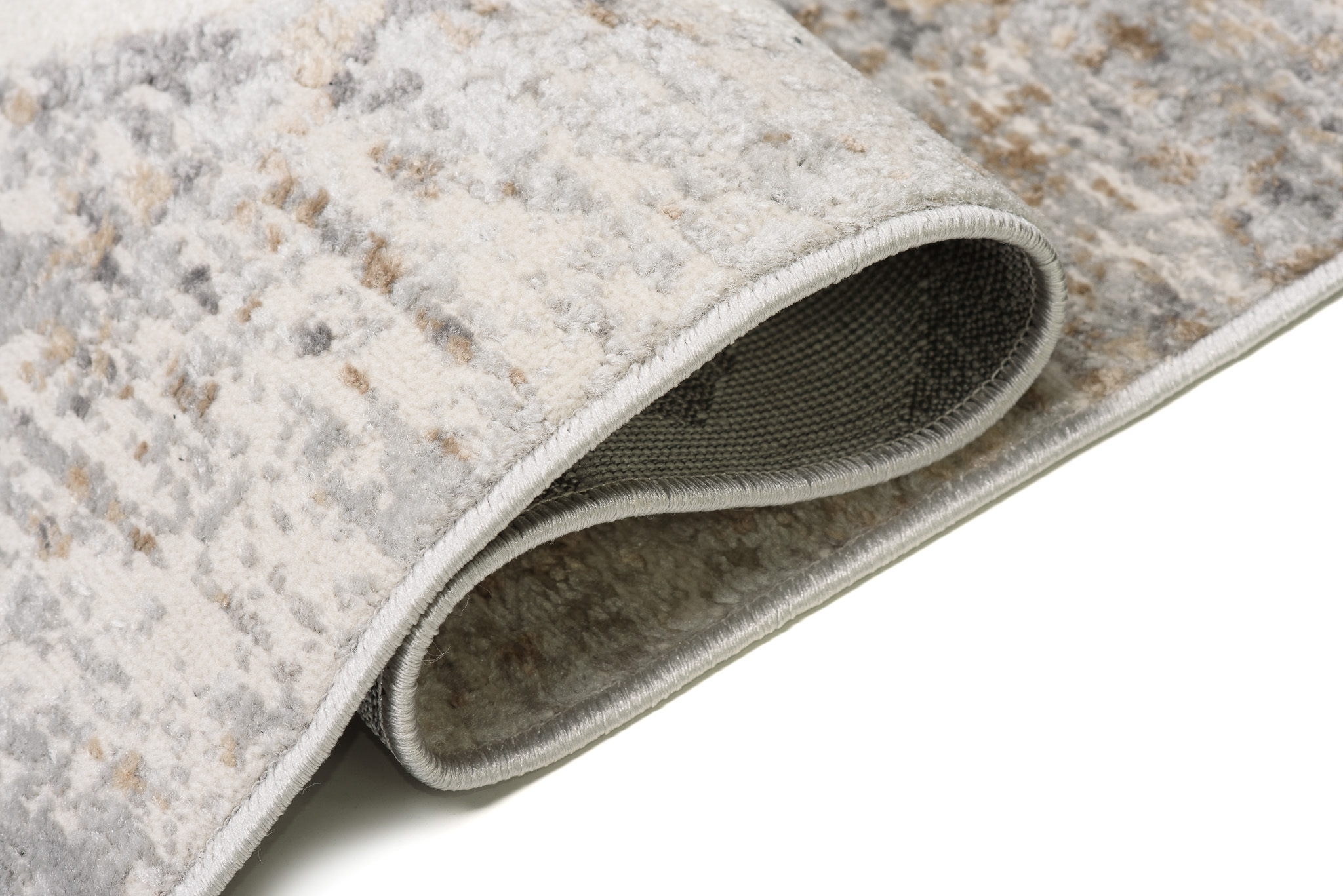 Alfombra Valley Gris Cobre Geométrico Enrejado