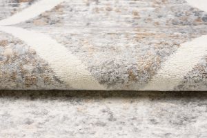 Alfombra Valley Gris Cobre Geométrico Enrejado