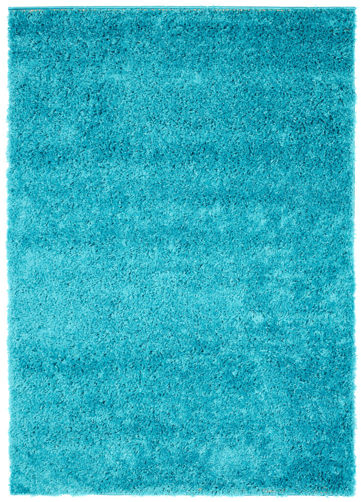 Alfombra Essence Shaggy Unicolor Turquesa