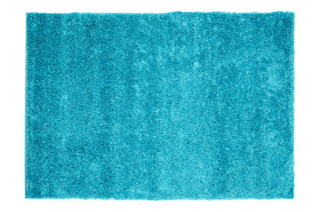 Alfombra Essence Shaggy Unicolor Turquesa