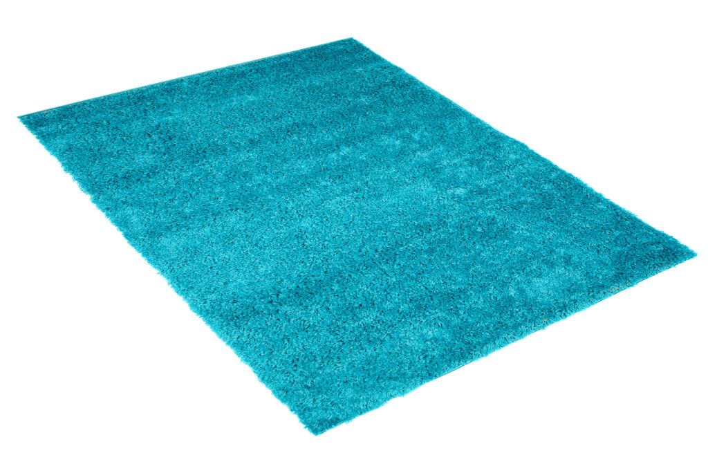 Alfombra Essence Shaggy Unicolor Turquesa