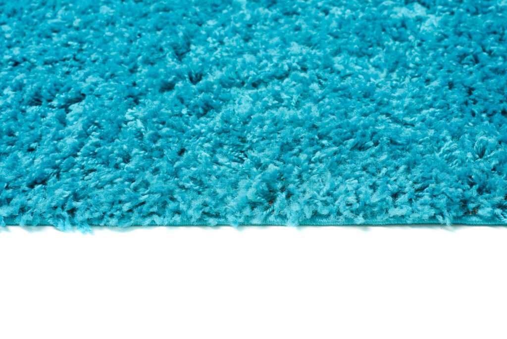 Alfombra Essence Shaggy Unicolor Turquesa