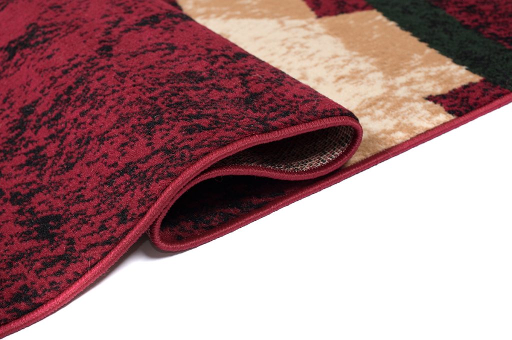 Alfombra Dream Rojo Crema Verde Círculos