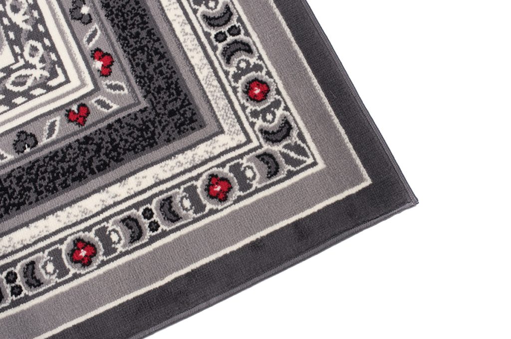 Alfombra Dream Tradicional Gris Rojo Ornamental