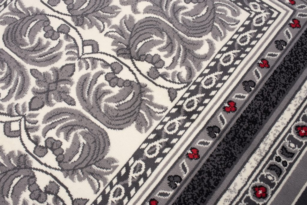 Alfombra Dream Tradicional Gris Rojo Ornamental