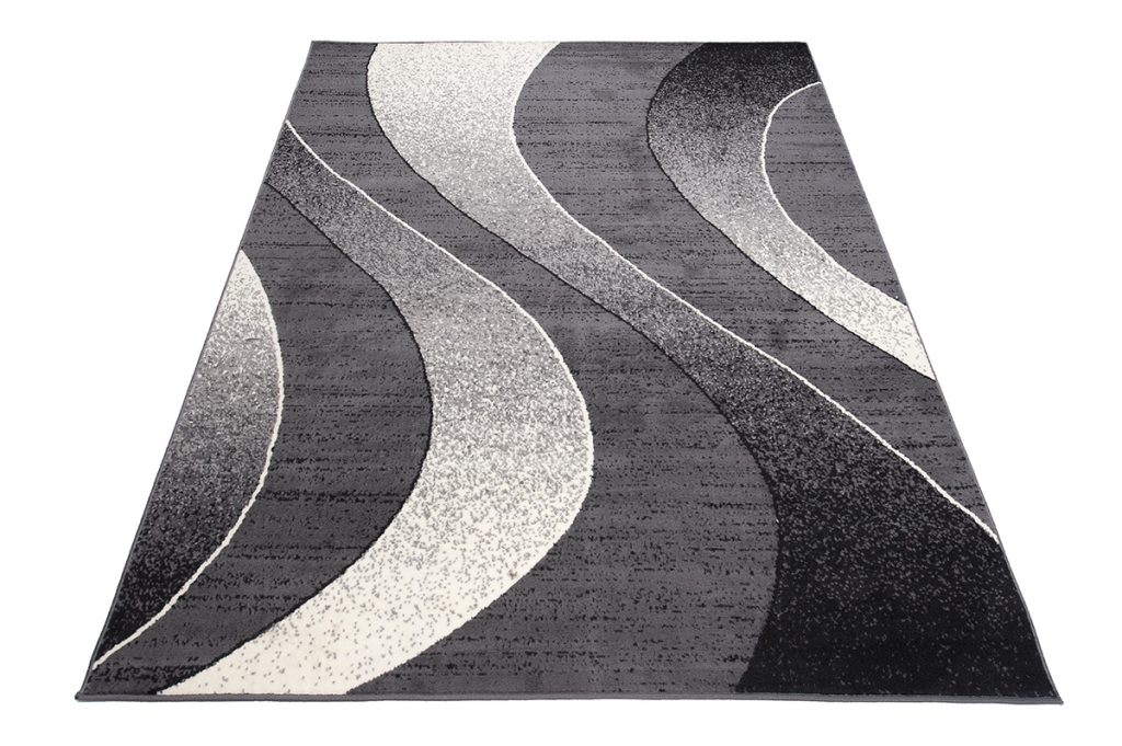 Alfombra Dream Moderno Gris Oscuro Ondas