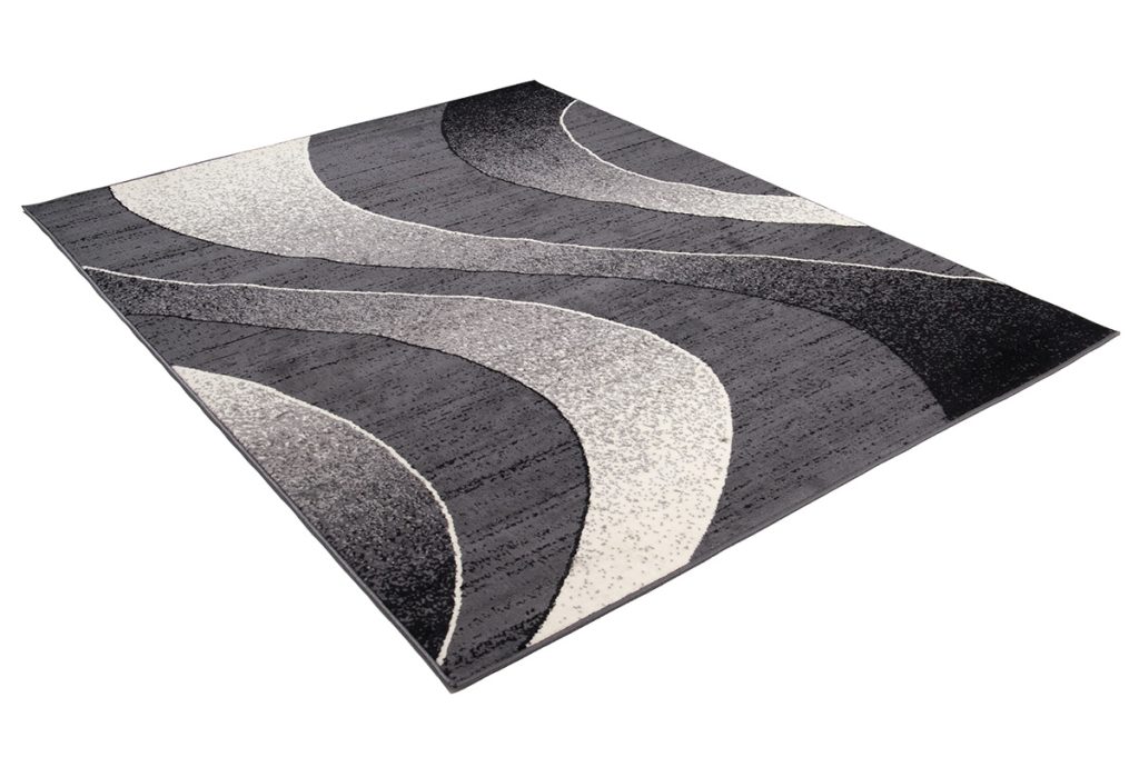 Alfombra Dream Moderno Gris Oscuro Ondas
