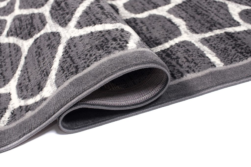 Alfombra Dream Gris Oscuro Estampado Animal Borde