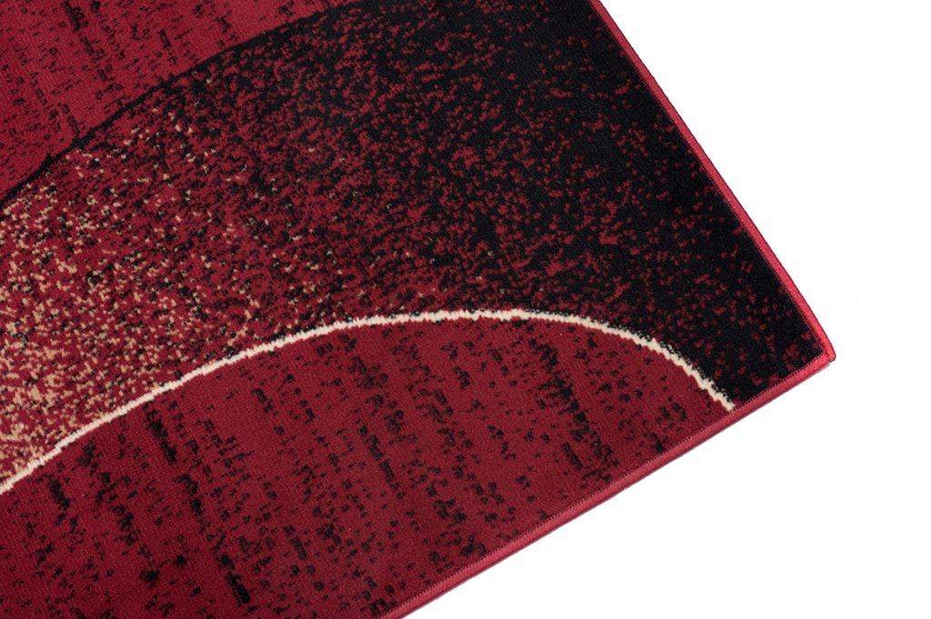Alfombra Dream Moderno Rojo Beige Ondas