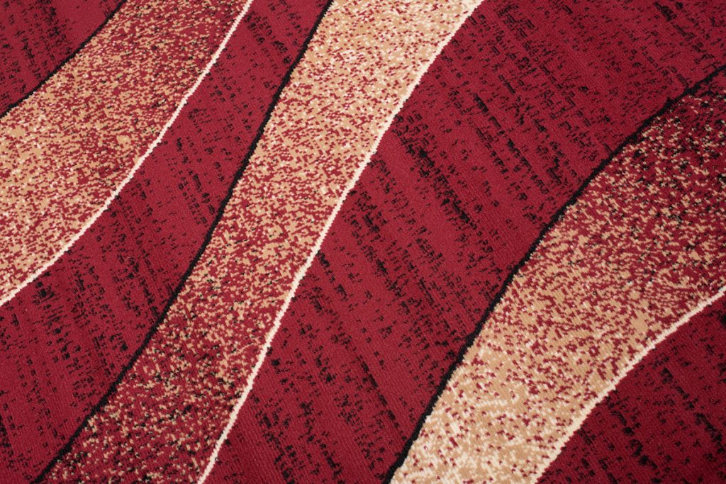 Alfombra Dream Moderno Rojo Beige Ondas