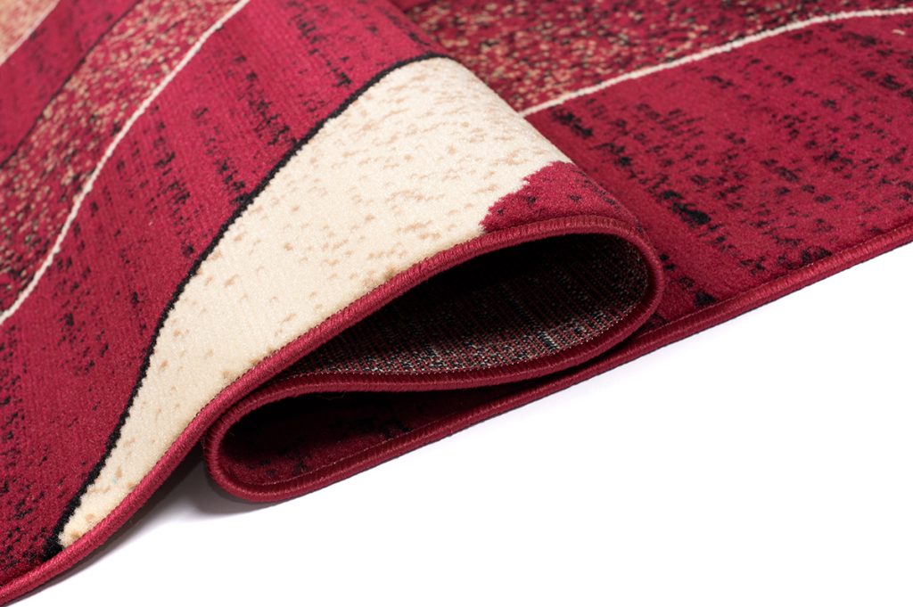 Alfombra Dream Moderno Rojo Beige Ondas
