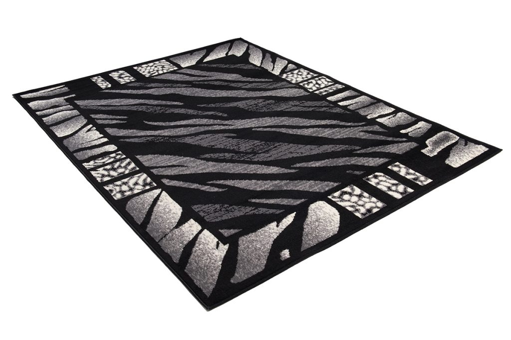 Alfombra Dream Moderno Gris Negro Estampado Tigre