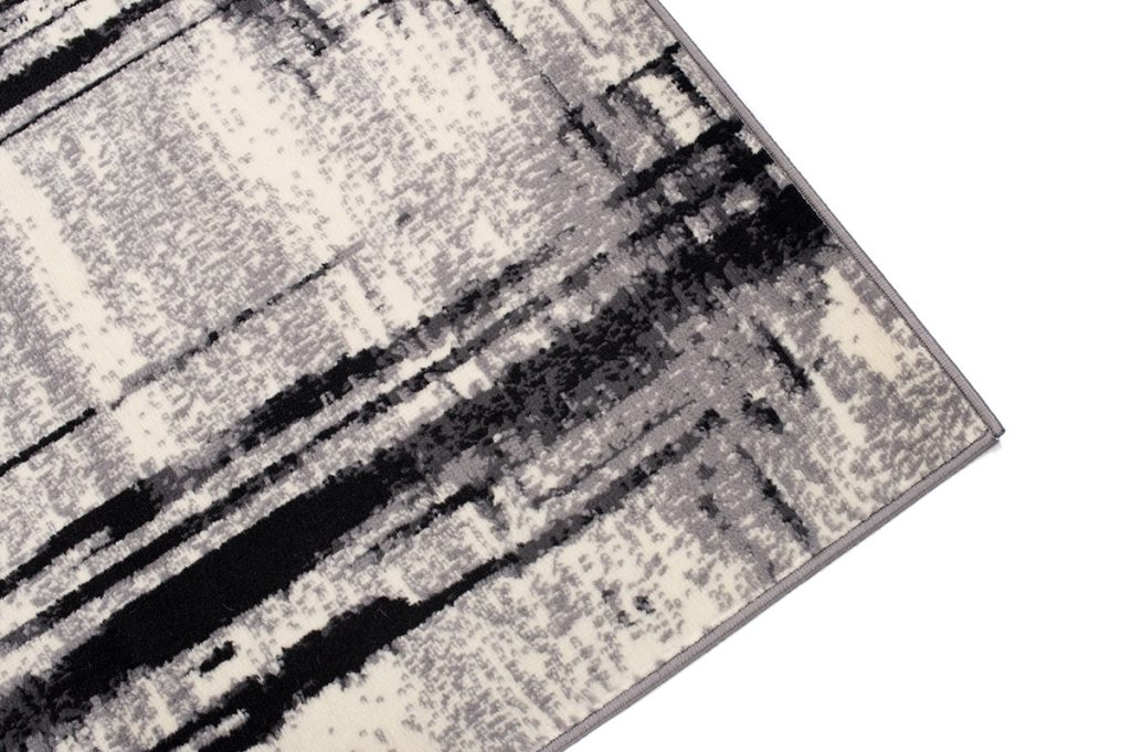 Alfombra Dream Gris Negro Geométrico Enrejado