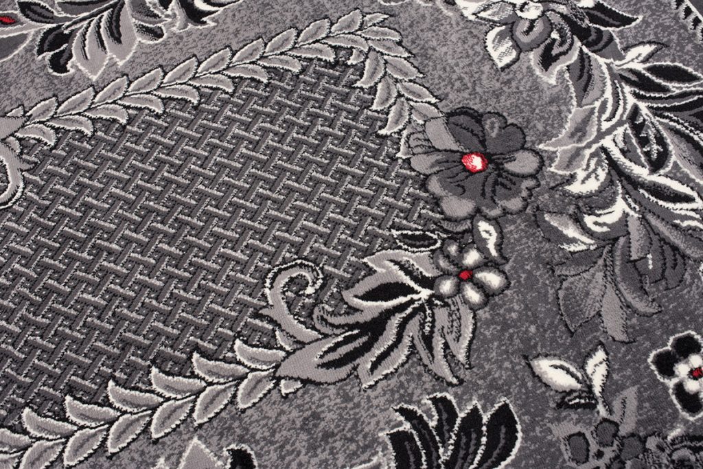 Alfombra Dream Tradicional Gris Patrón Floral