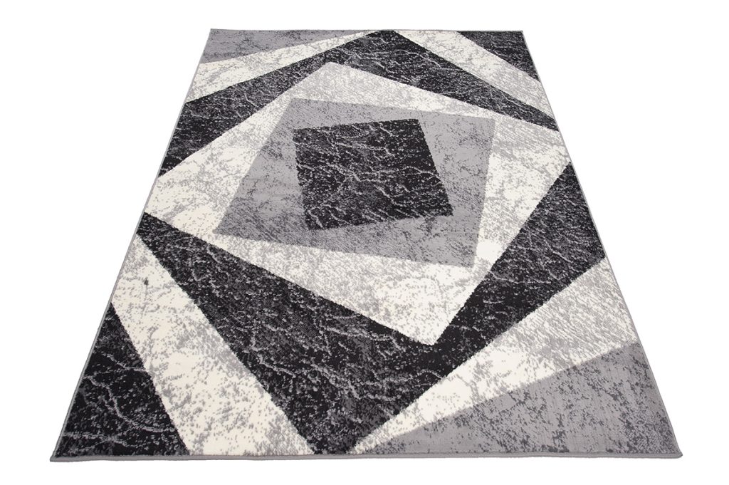 Alfombra Dream Geométrico Gris Cuadrados