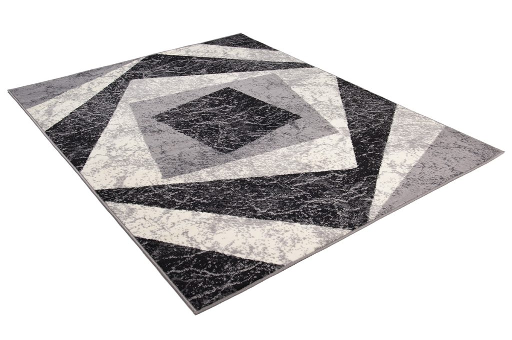 Alfombra Dream Geométrico Gris Cuadrados