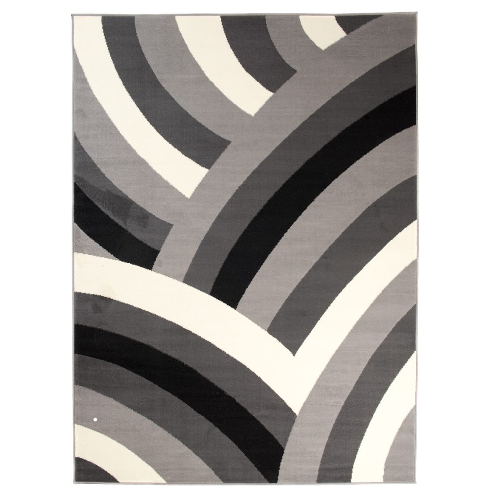 Alfombra Dream Gris Oscuro Crema Geométrico