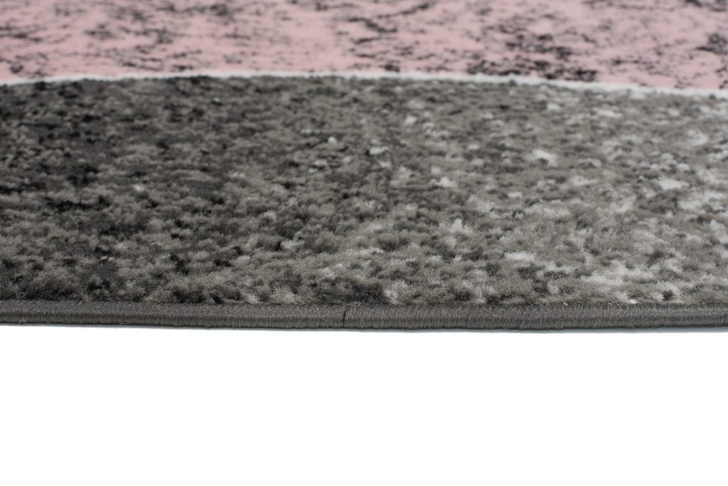 Alfombra Dream Moderno Gris Rosa Ondas