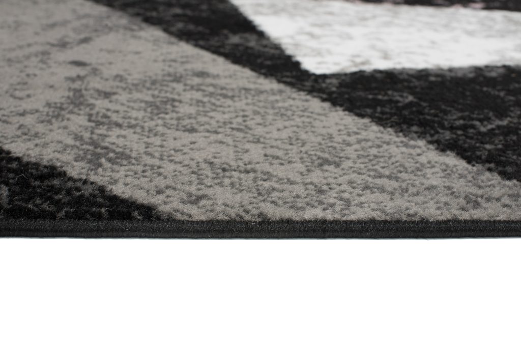 Alfombra Dream Geométrico Gris Rosa Cuadrados
