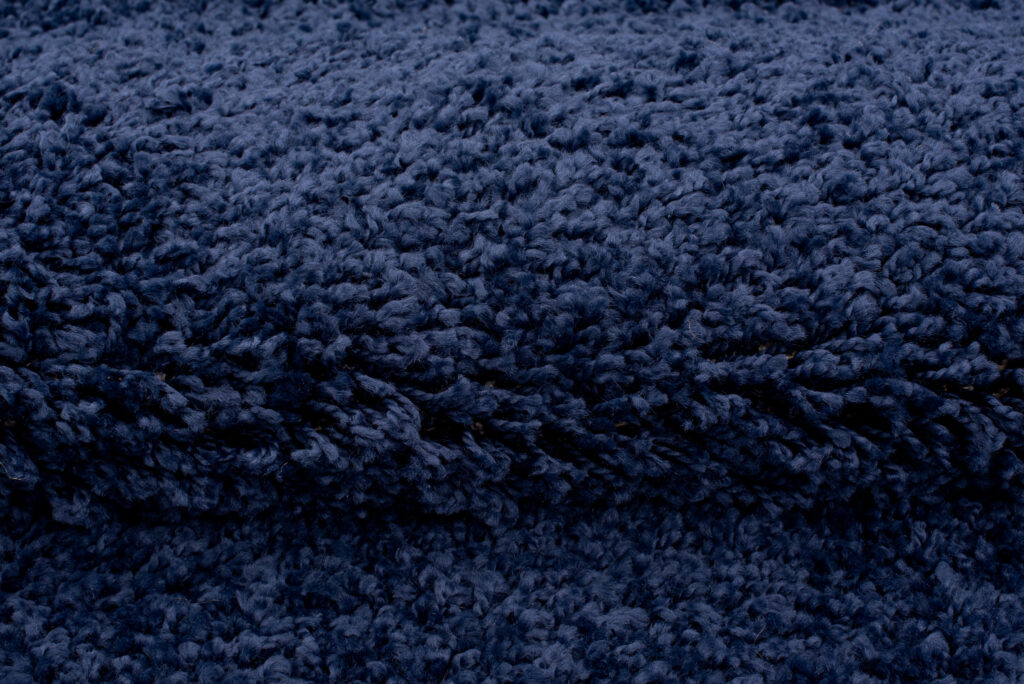 Alfombra Essence Shaggy Unicolor Azul Marino