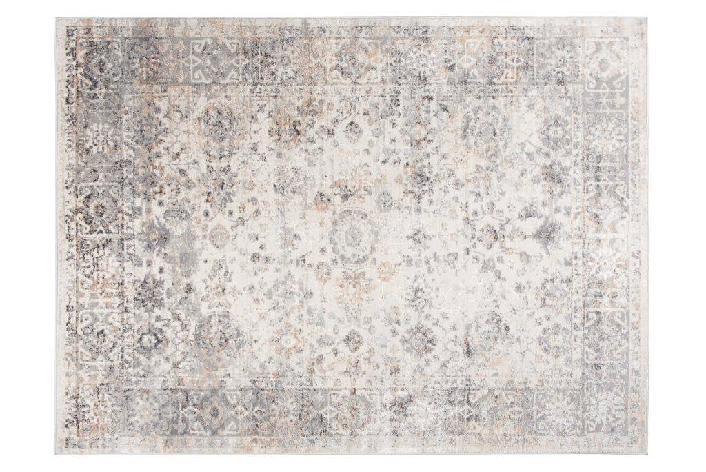 Alfombra Valley Gris Beige Ornamental Borde