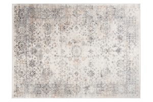 Alfombra Valley Gris Beige Ornamental Borde