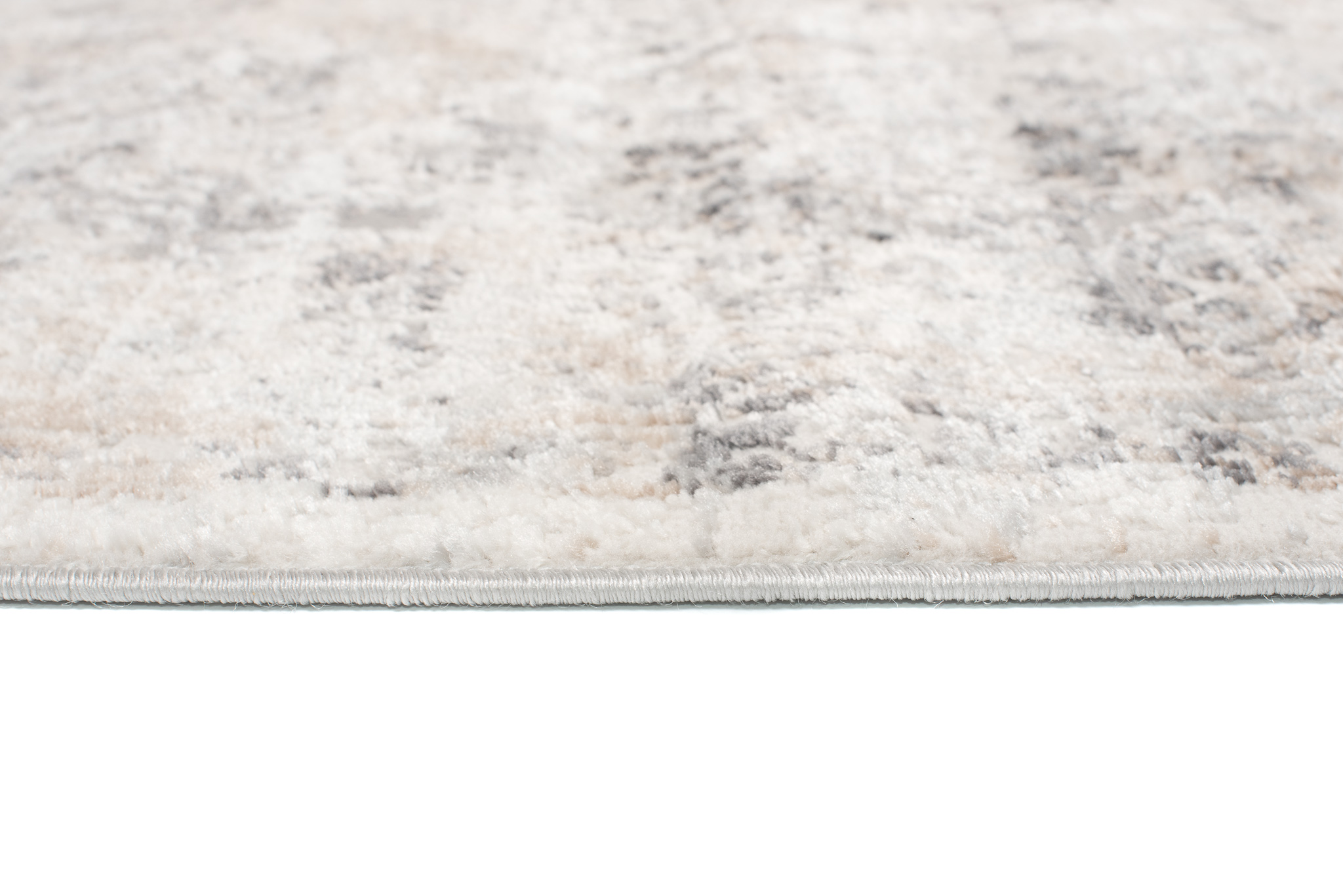 Alfombra Valley Gris Beige Ornamental Borde