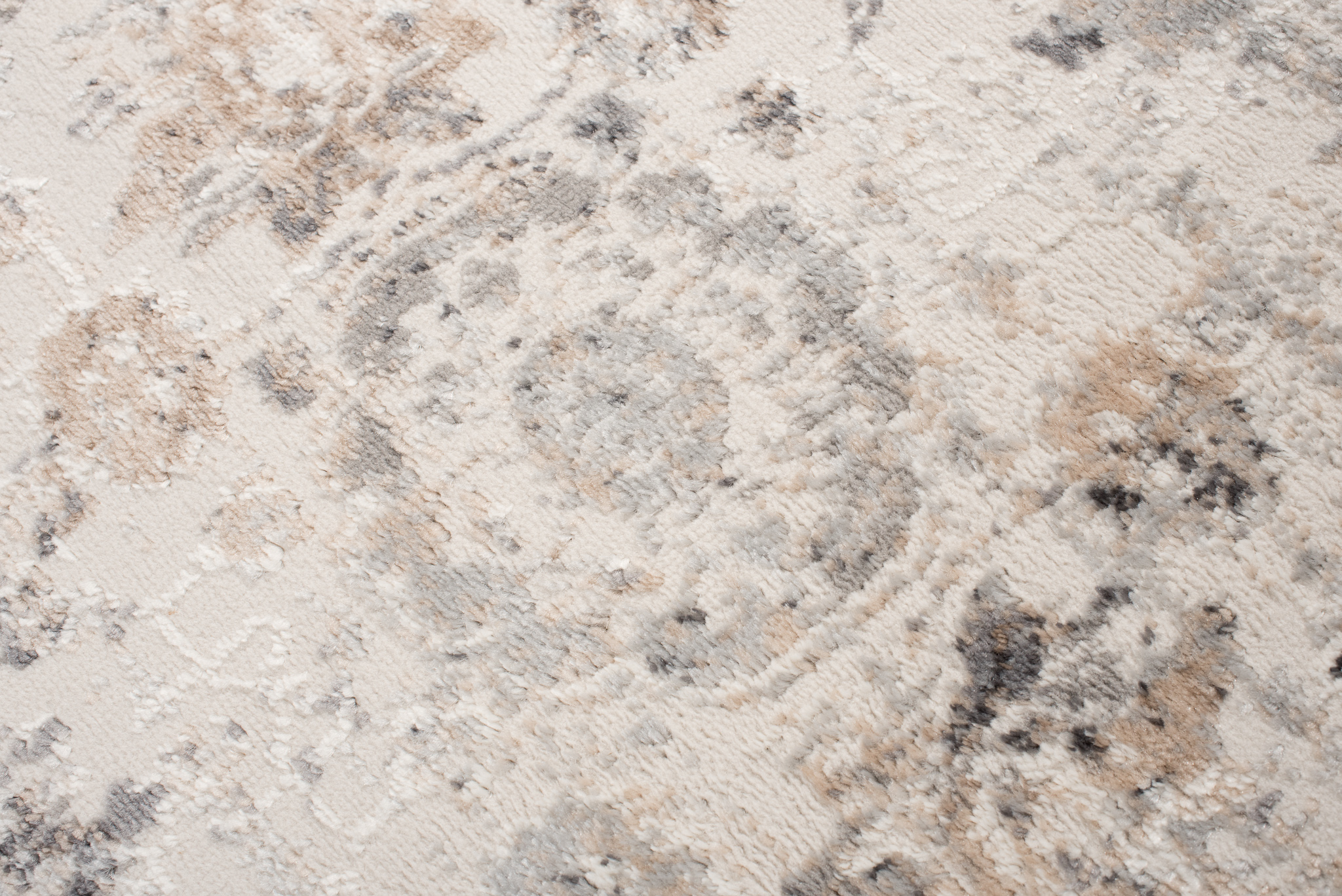 Alfombra Valley Gris Beige Ornamental Borde