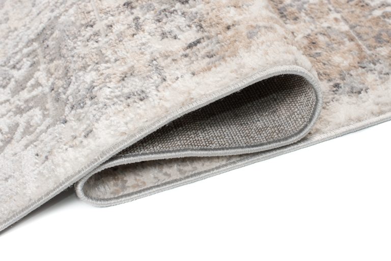 Alfombra Valley Gris Beige Ornamental Borde