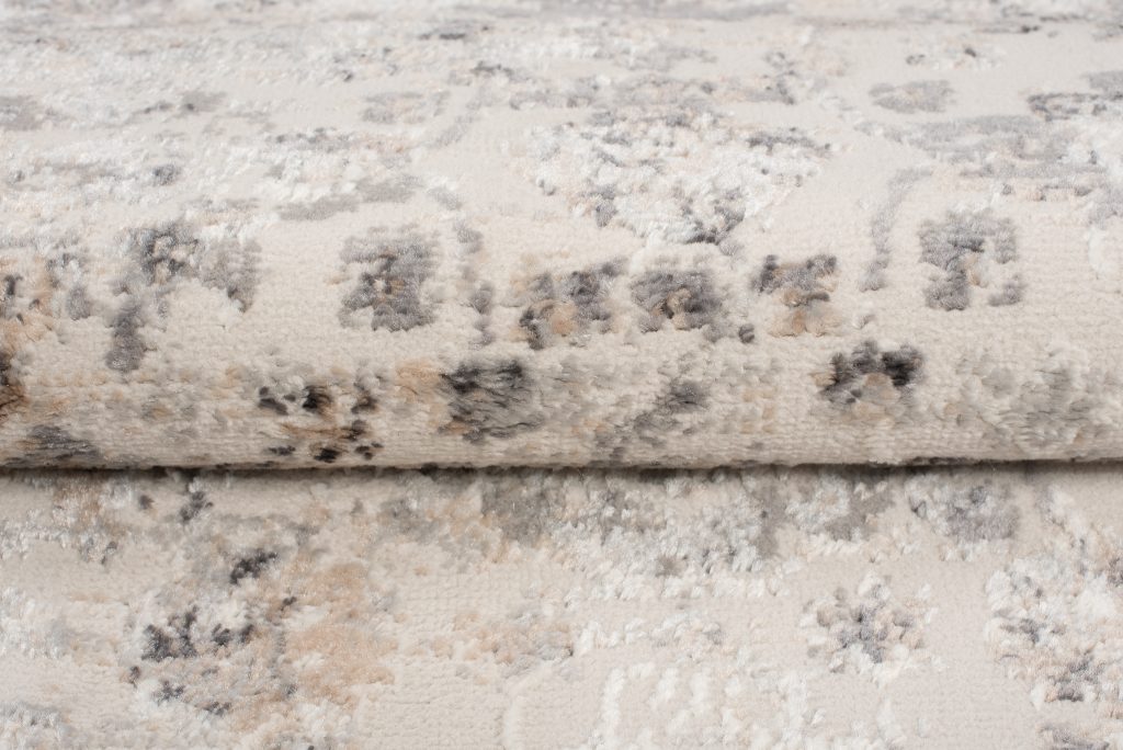 Alfombra Valley Gris Beige Ornamental Borde