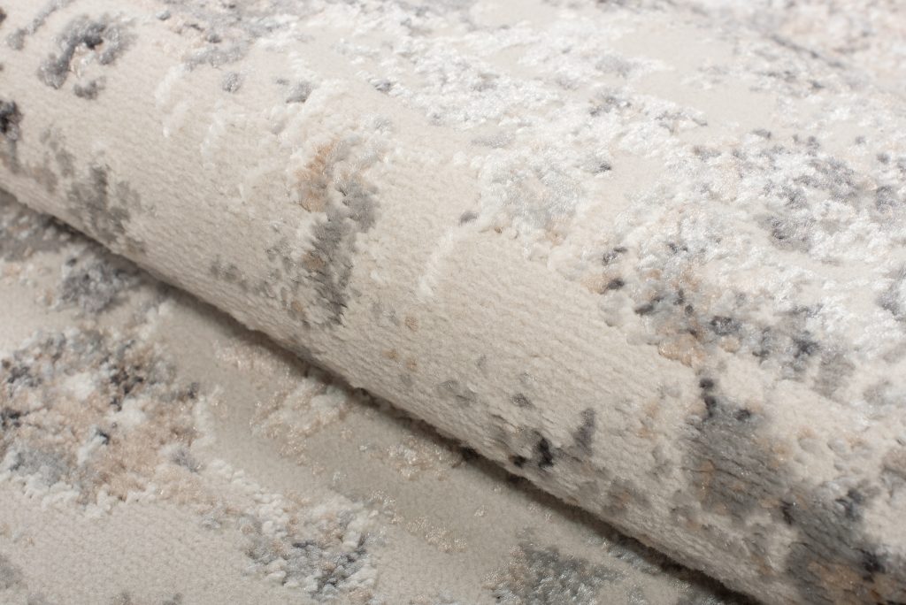 Alfombra Valley Gris Beige Ornamental Borde