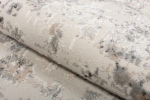 Alfombra Valley Gris Beige Ornamental Borde