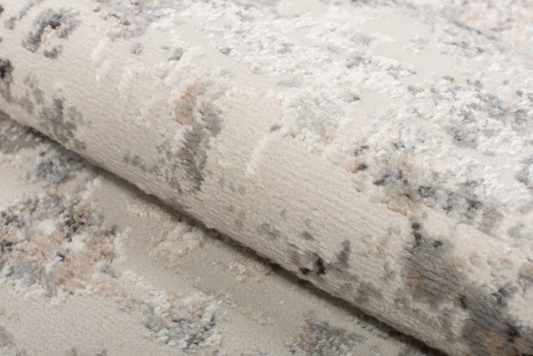 Alfombra Valley Gris Beige Ornamental Borde