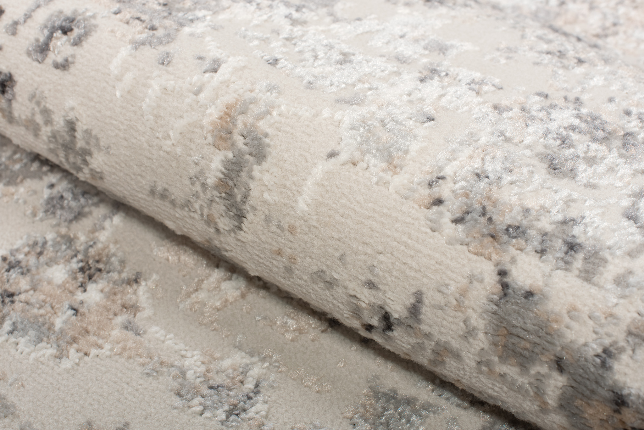 Alfombra Valley Gris Beige Ornamental Borde