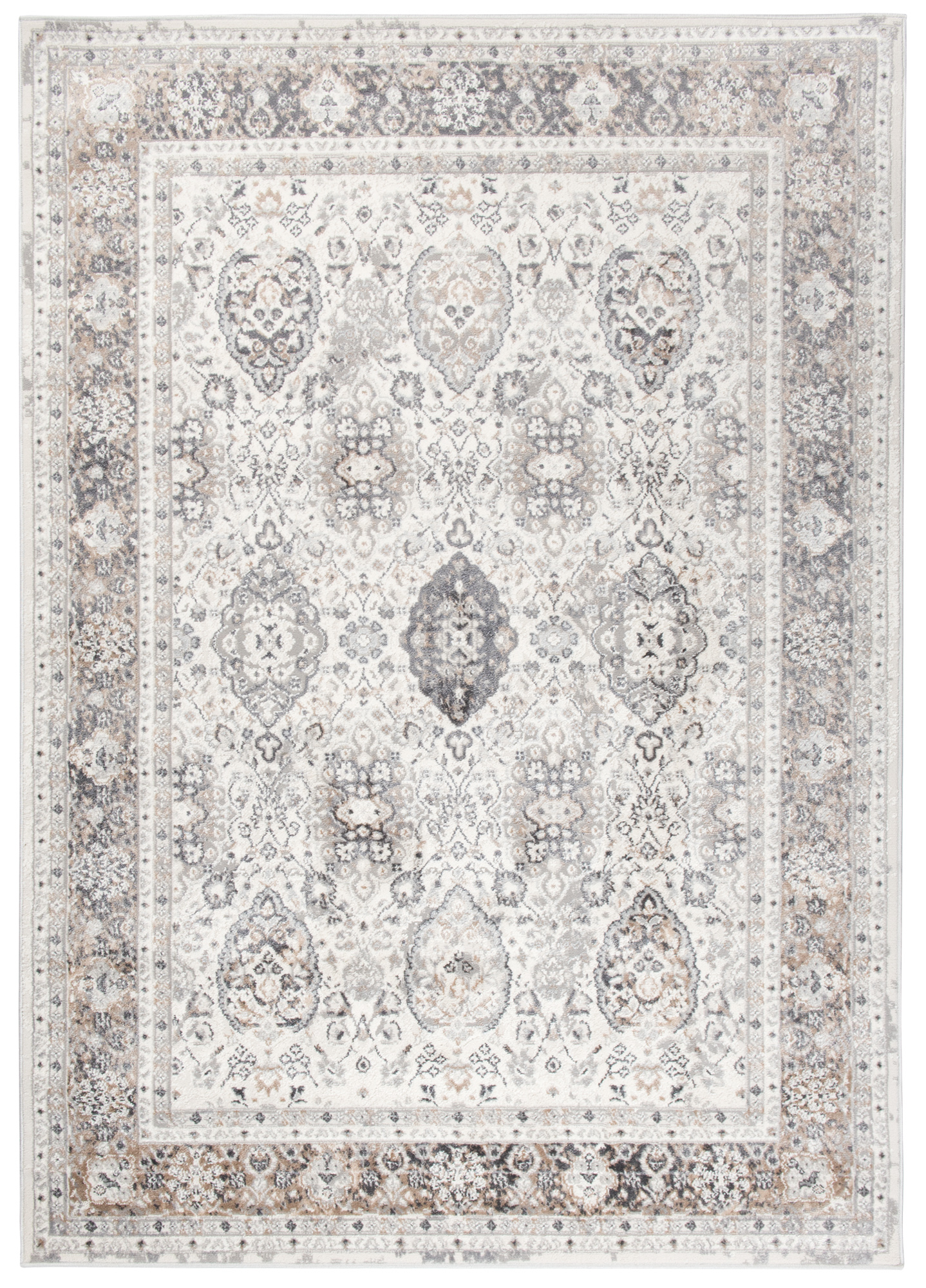 Alfombra Valley Gris Cobre Ornamental Vintage