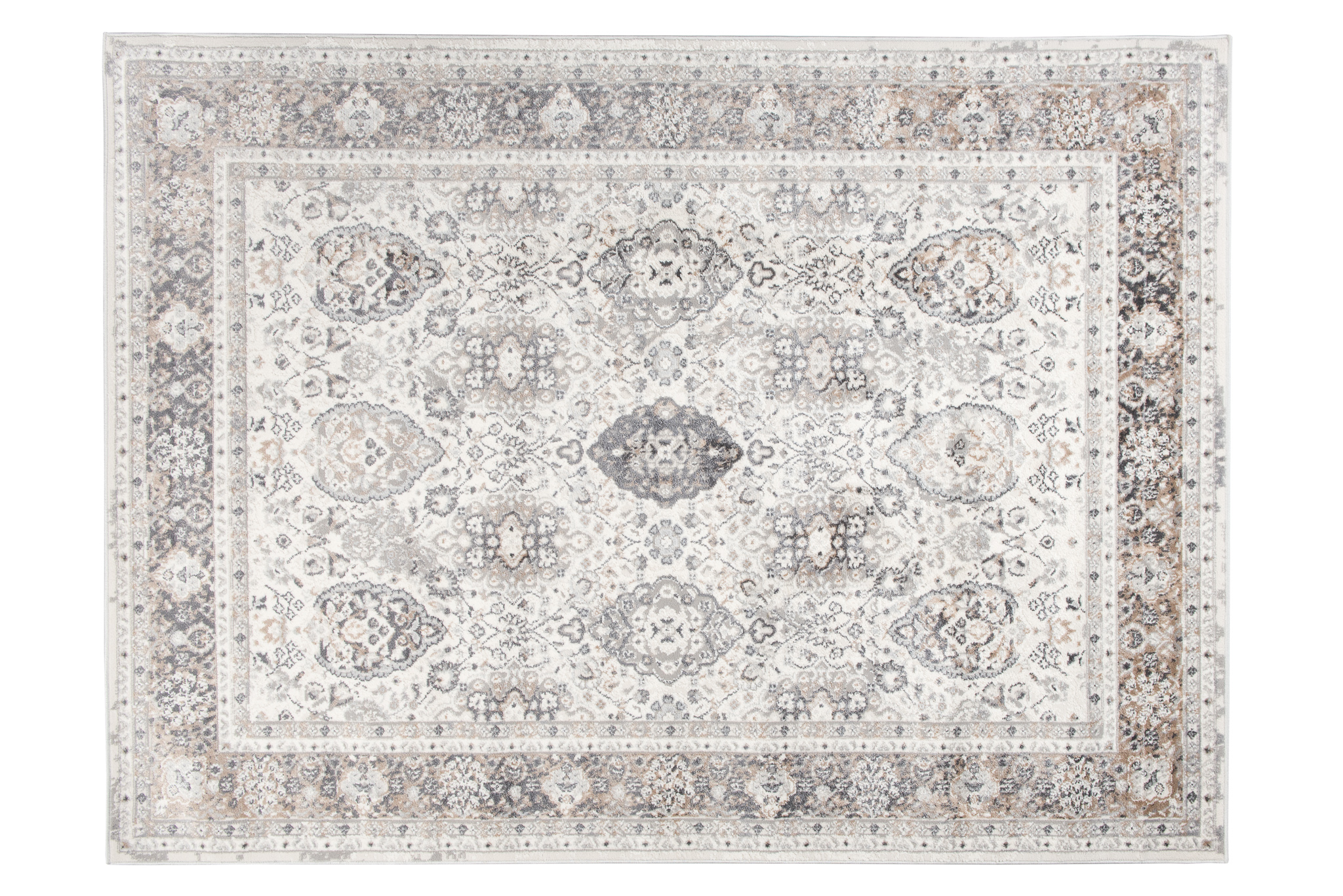 Alfombra Valley Gris Cobre Ornamental Vintage