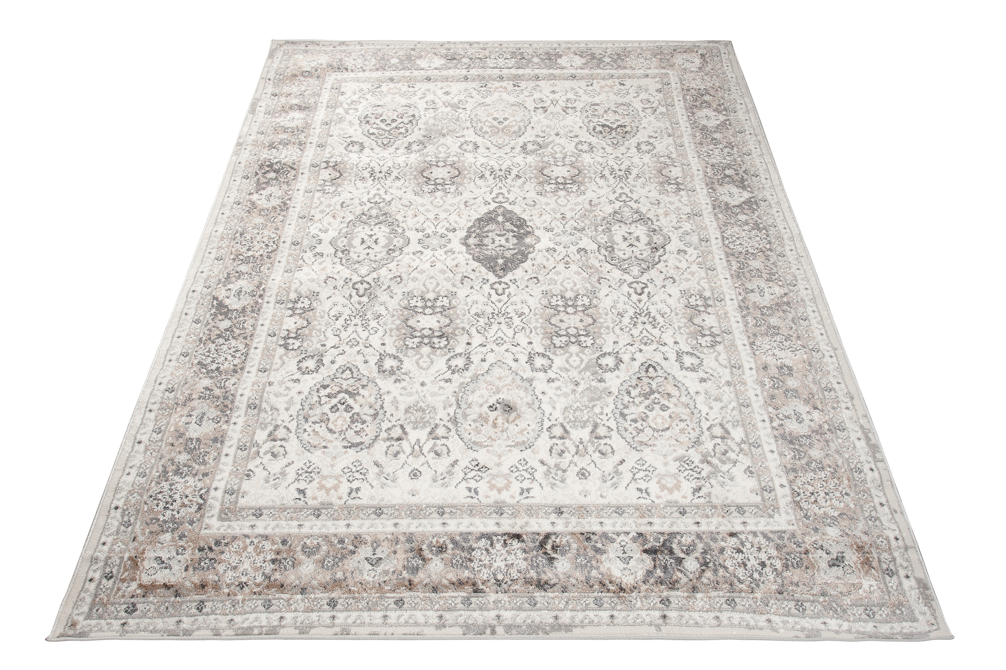 Alfombra Valley Gris Cobre Ornamental Vintage