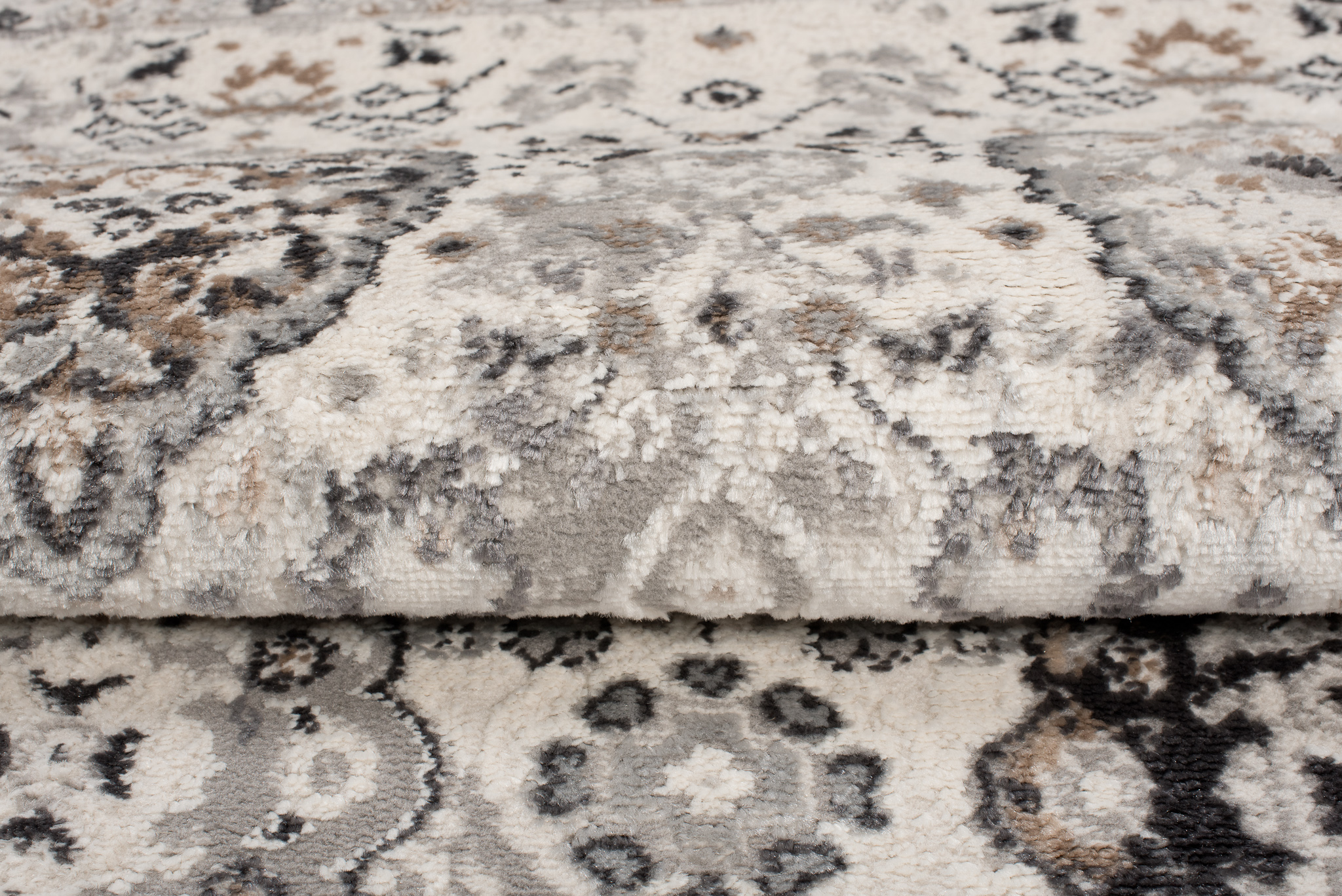 Alfombra Valley Gris Cobre Ornamental Vintage