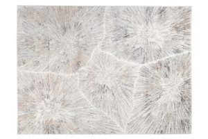 Alfombra Valley Gris Rojo Ladrillo Moderno Líneas