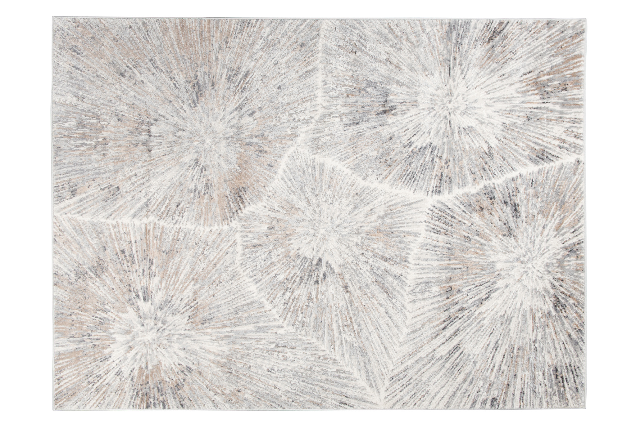 Alfombra Valley Gris Rojo Ladrillo Moderno Líneas