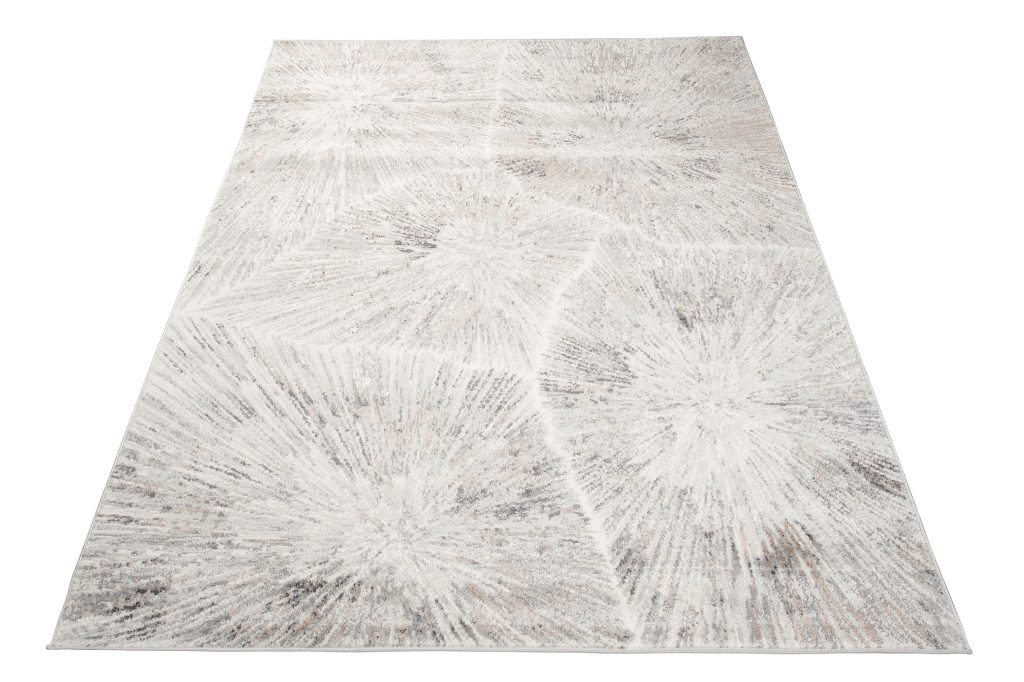 Alfombra Valley Gris Rojo Ladrillo Moderno Líneas