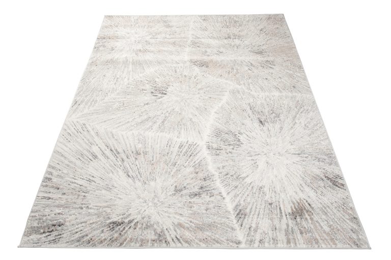 Alfombra Valley Gris Rojo Ladrillo Moderno Líneas