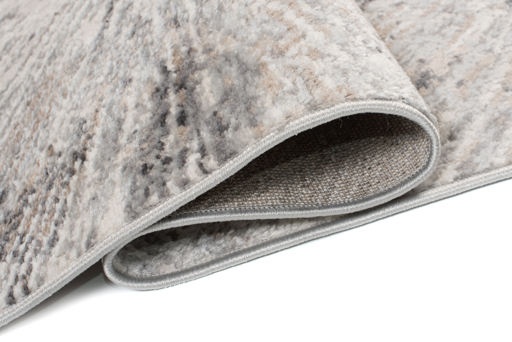 Alfombra Valley Gris Rojo Ladrillo Moderno Líneas