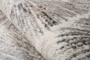 Alfombra Valley Gris Rojo Ladrillo Moderno Líneas