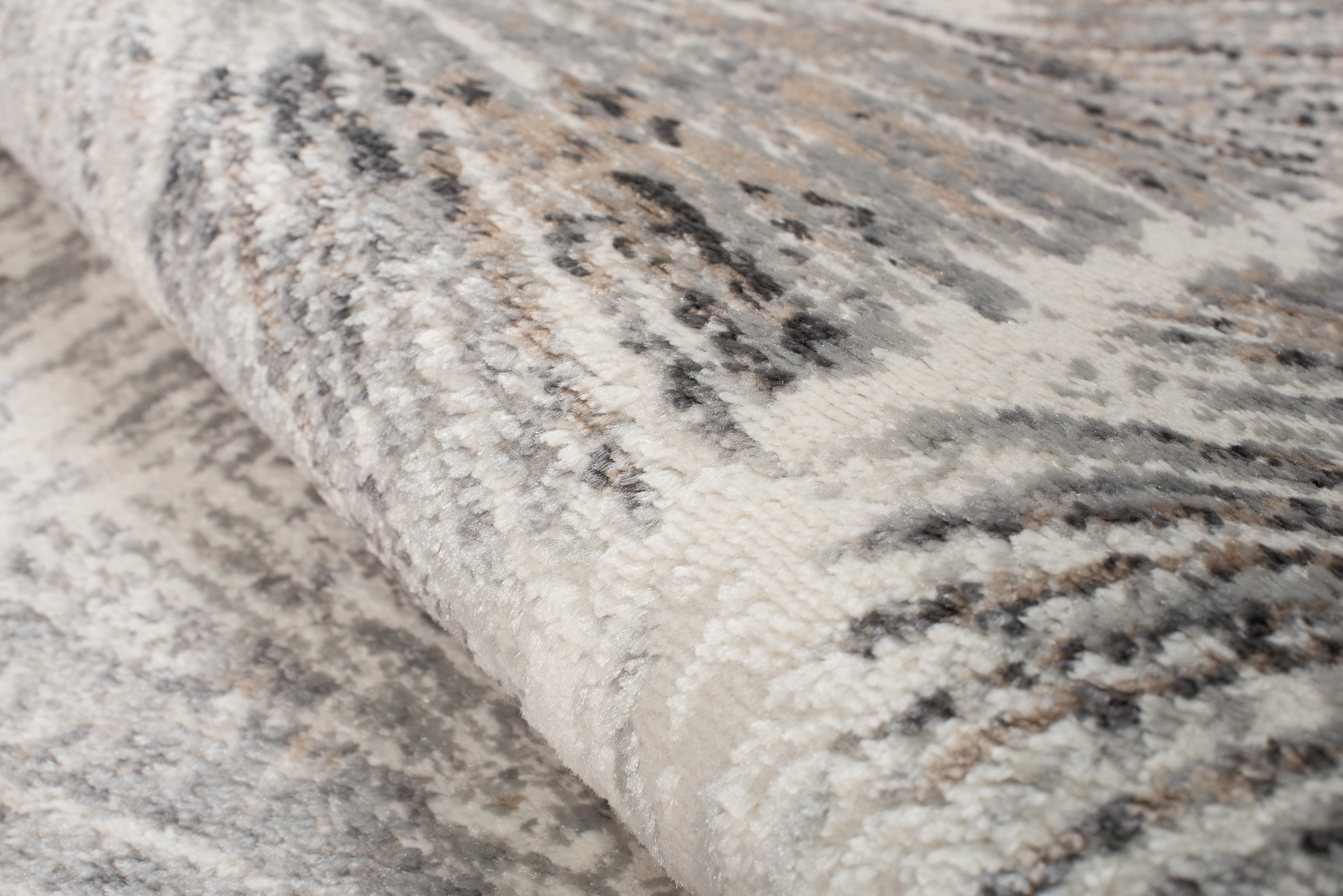 Alfombra Valley Gris Rojo Ladrillo Moderno Líneas